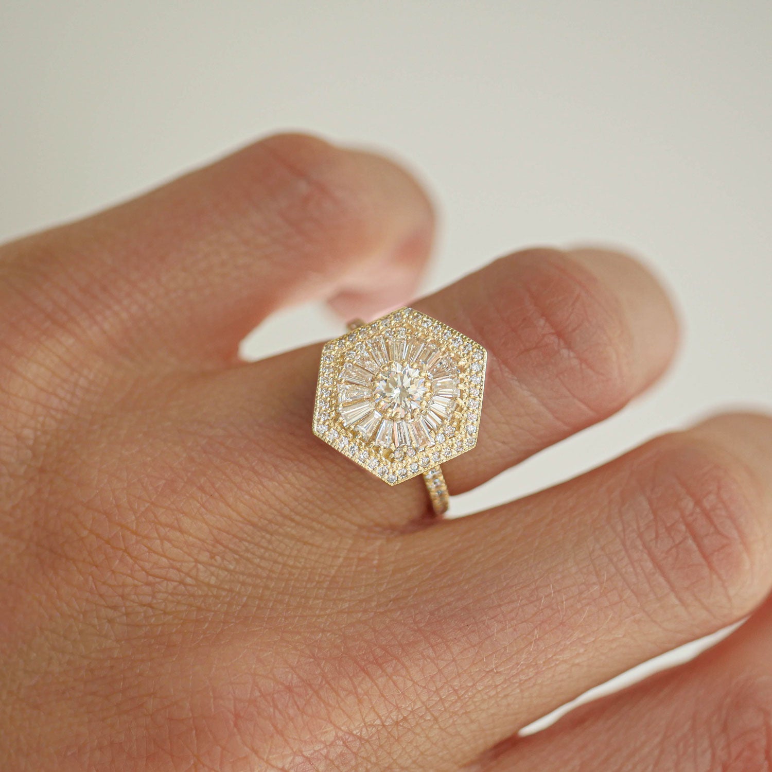 Art Deco 1.80ct Old Cut Bezel Set Diamond Engagement Ring - Bloomsbury  Manor Ltd
