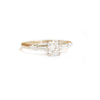 Round Baguette & Pear Diamond Ring