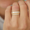 Oval & Pear Diamond Mosaic Band