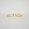 Pear & Baguette Diamond Mosaic Contour Band