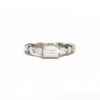 1.00 Carat East West Emerald Cut Mosaic Diamond Ring