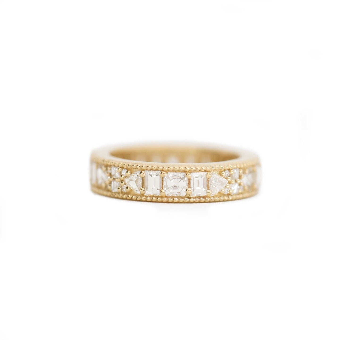 3mm Asscher Cut Geometric Ring