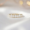 Emerald & Pear Diamond Mosaic Band