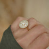 Round Shape Brilliant Cut Halo Diamond Mosaic Ring