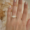 The Peacock Moissanite Diamond Mosaic Ring