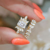 The Peacock Moissanite Diamond Mosaic Ring