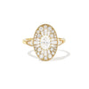Yellow Gold Oval Ballerina Engagment Ring Berlinger Jewelry Ring