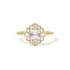 Deco Asscher Cut Diamond Mosaic Ring