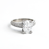 Oval Diamond Micro Pavé Ring
