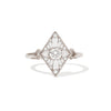 Mini Kite Shape Round Brilliant Cut Diamond Mosaic Ring