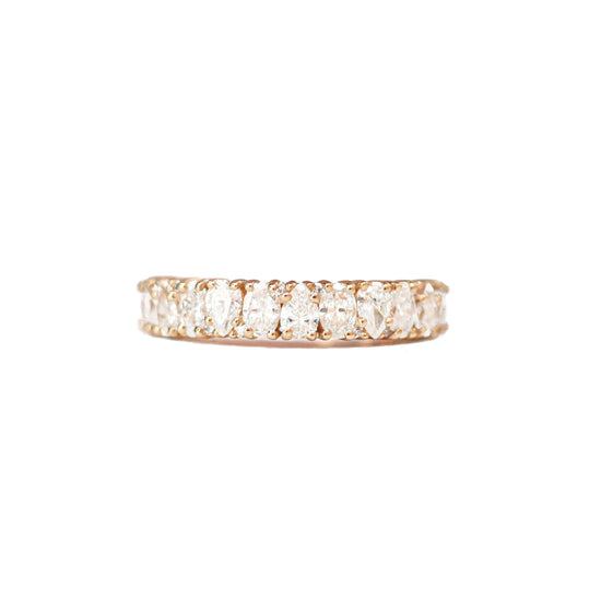 Delicate Oval & Pear Diamond Wedding Ring | Berlinger Jewelry