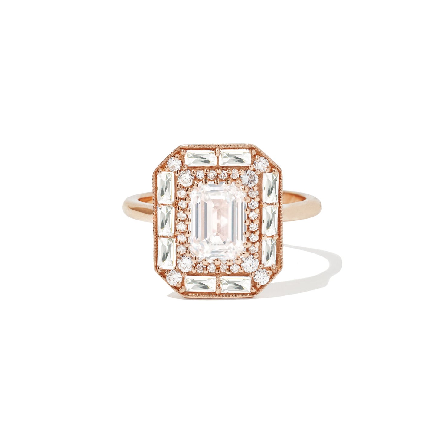 OOAK 5-Stone Emerald Cut Diamond Ring - SOLD – Vale Jewelry