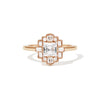 Deco Asscher Cut Diamond Mosaic Ring