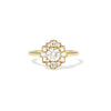Deco Round Brilliant Cut Diamond Mosaic Ring