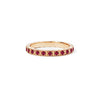 2mm Notched Deco Ruby Eternity Ring