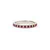 2mm Notched Deco Ruby Eternity Ring
