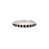 2mm Notched Deco Black Diamond Eternity Ring