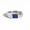 Emerald-Cut Sapphire Signet Ring