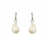 Small Baroque Pearl & Gold Hoop Earrings