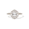 Deco Asscher Cut Diamond Mosaic Ring