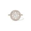 Round Shape Brilliant Cut Halo Diamond Mosaic Ring