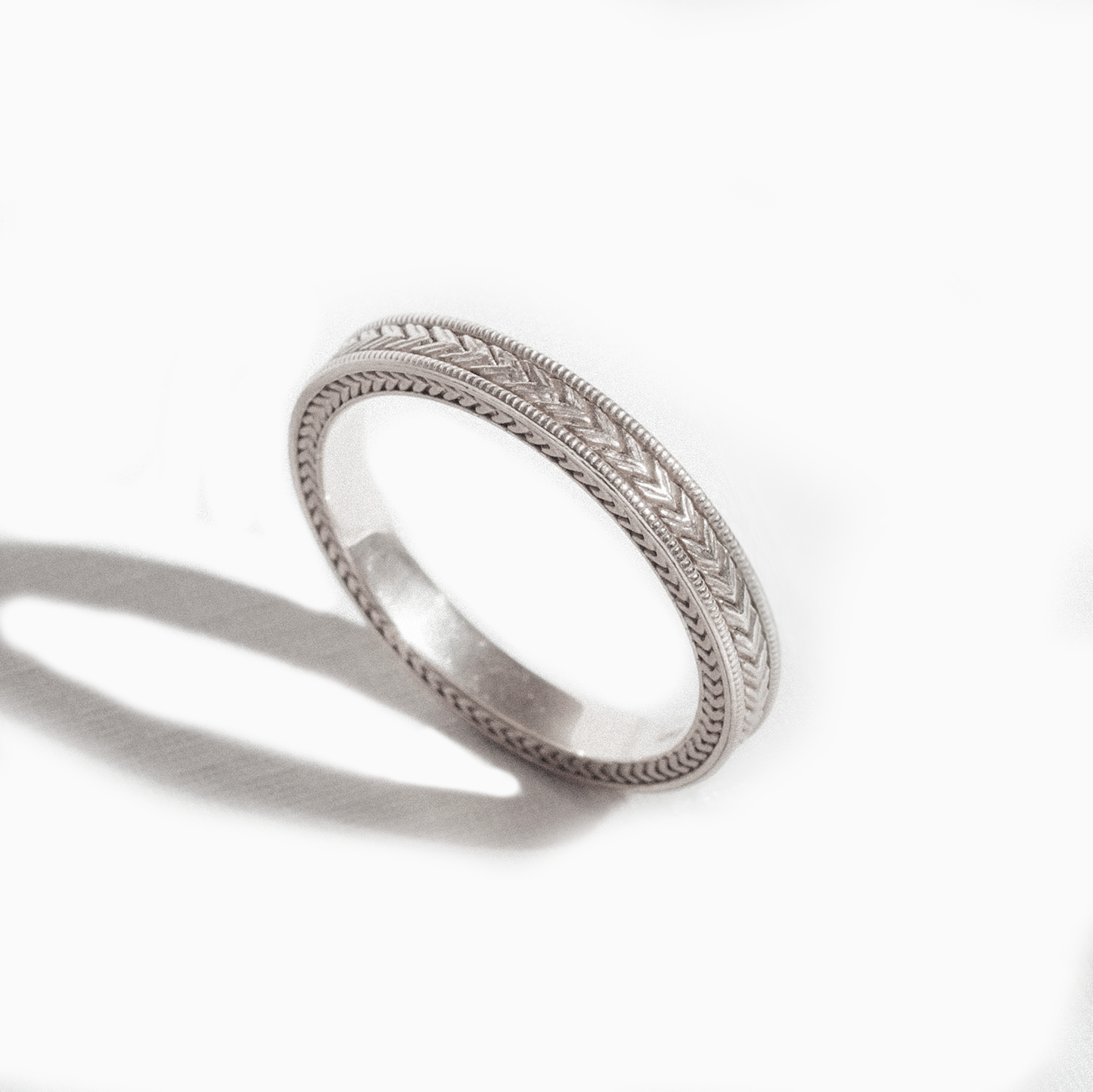3mm Wheat Engraved Ring