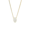 Oval Shape Feather Brilliant Cut Diamond Mosaic Pendant