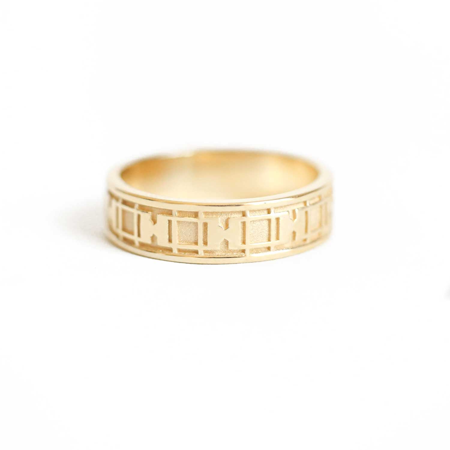 Gold & Platinum Unique Vintage Inspired Mens Wedding Rings | Berlinger ...