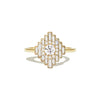 Deco Empire Baguette & Round Brilliant Diamond Mosaic Ring